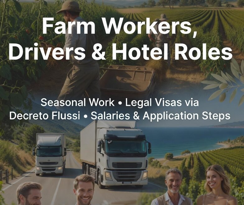 Ultimate Guide to Jobs in Italy 2026: Farm Workers, Drivers, Hotel Staff & More