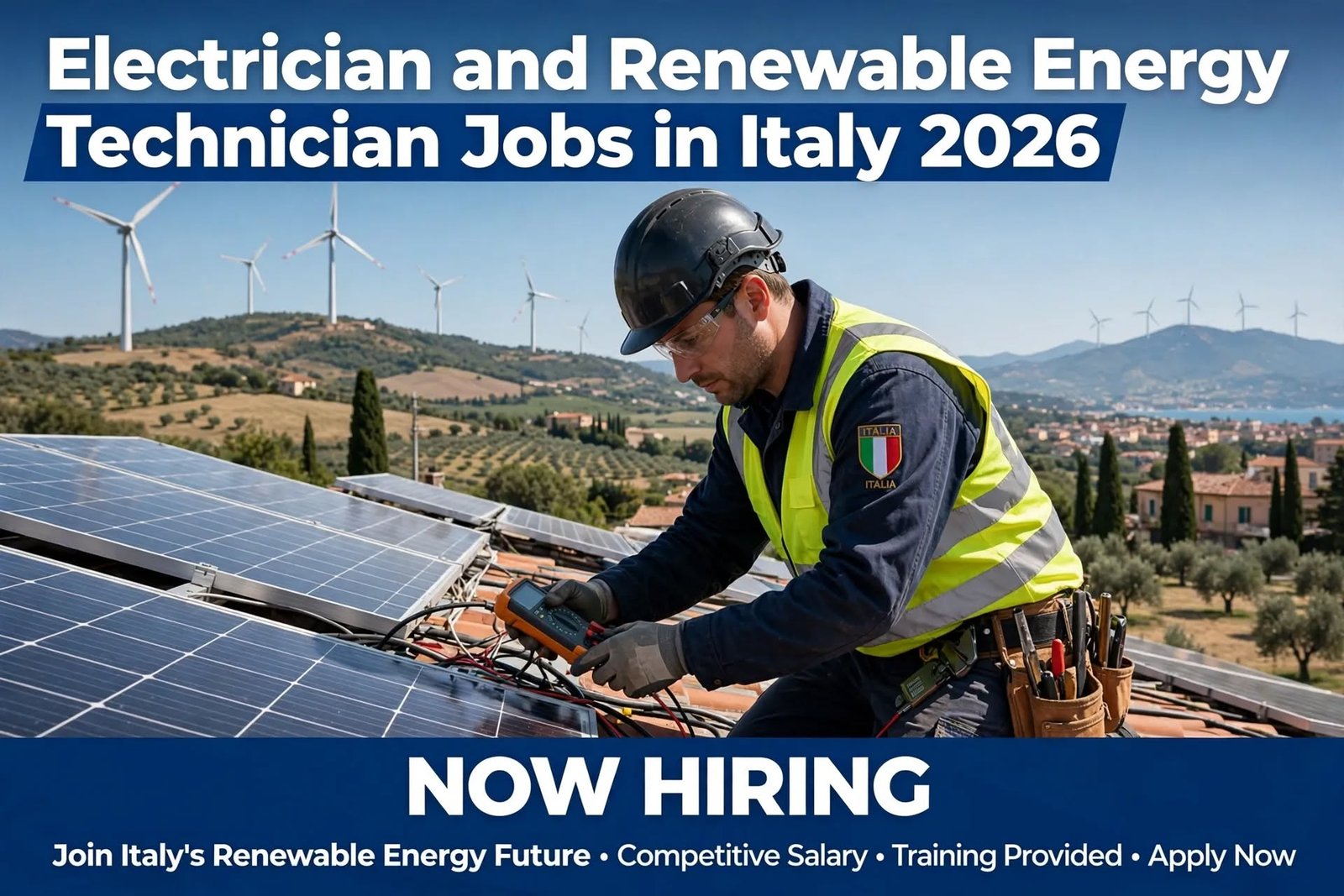 Electrician & Renewable Energy Technician Jobs in Italy
